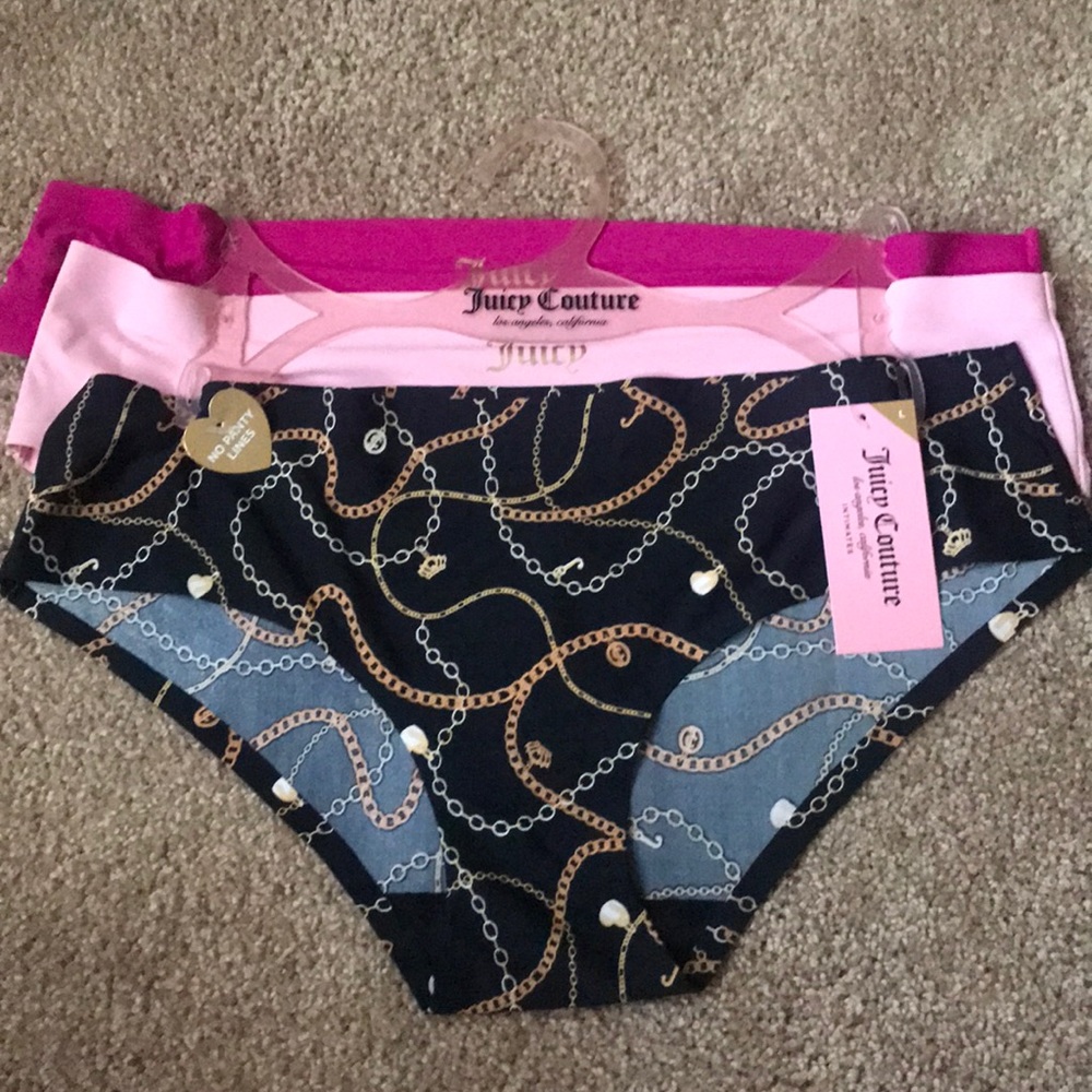 A set of 3 Juicy couture panties